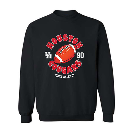 Houston - NCAA Football : Eddie Walls III - Fashion Shersey Crewneck Sweatshirt-0