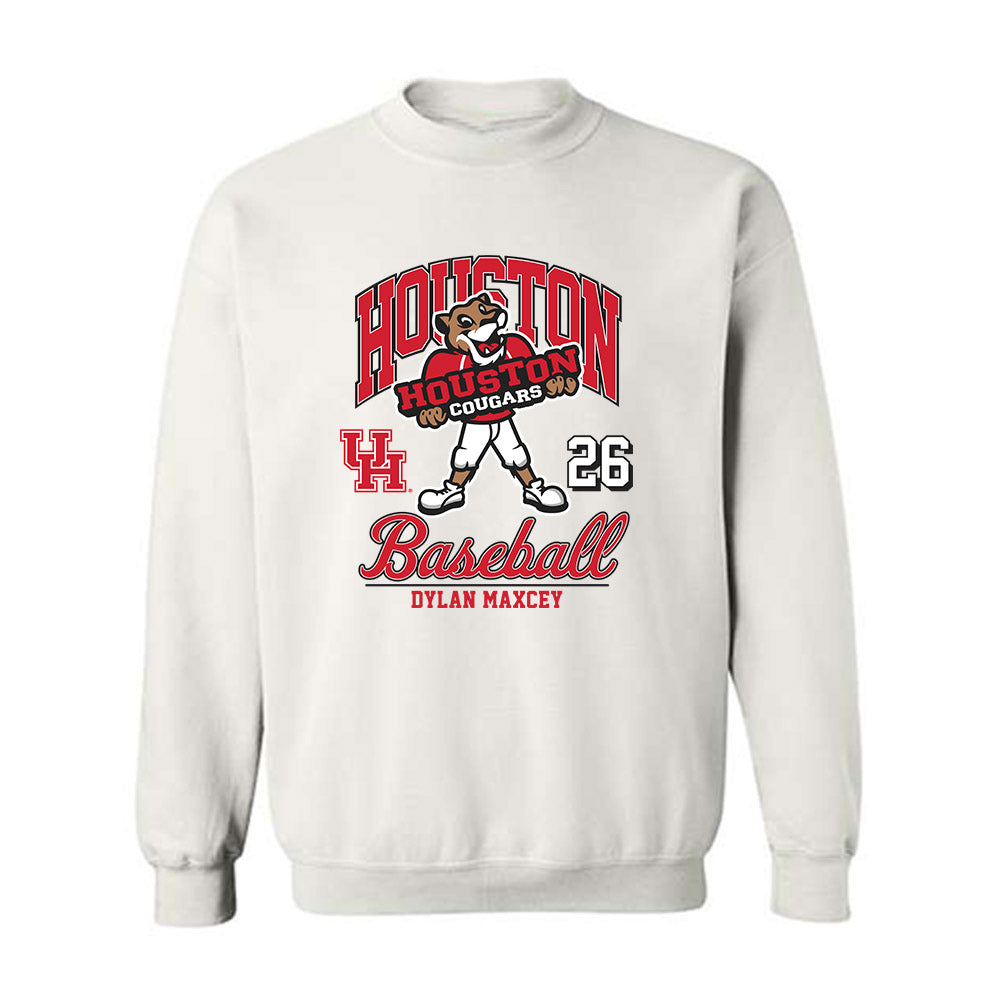 Houston - NCAA Baseball : Dylan Maxcey - Fashion Shersey Crewneck Sweatshirt-0