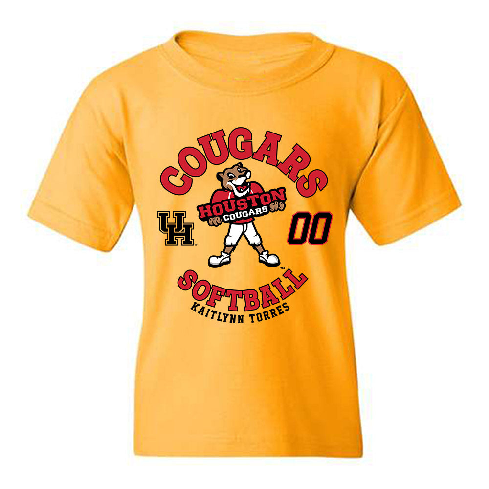Houston - NCAA Softball : Kaitlynn Torres - Fashion Shersey Youth T-Shirt-0