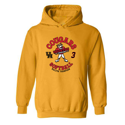 Houston - NCAA Softball : Maleya Thompson - Fashion Shersey Hooded Sweatshirt-0