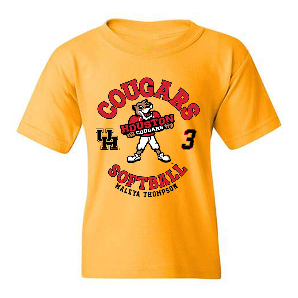 Houston - NCAA Softball : Maleya Thompson - Fashion Shersey Youth T-Shirt-0