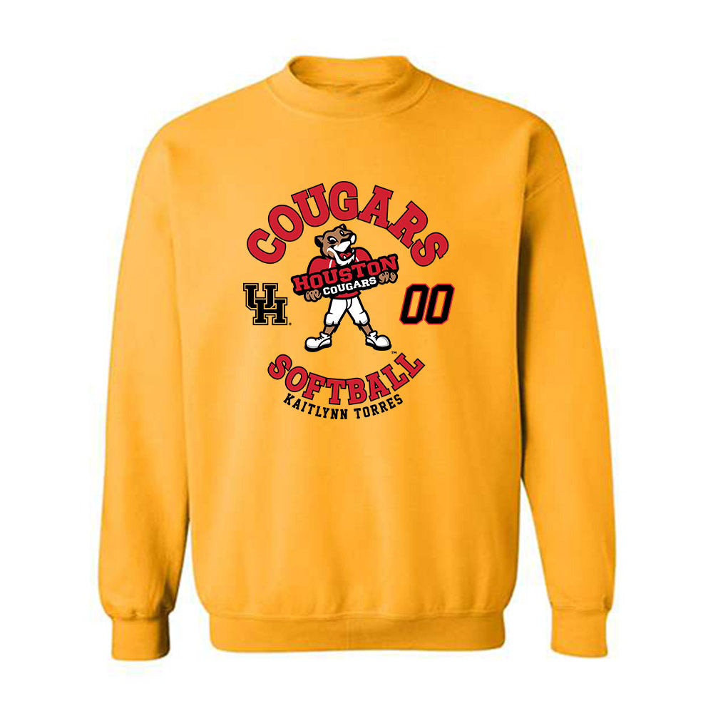 Houston - NCAA Softball : Kaitlynn Torres - Fashion Shersey Crewneck Sweatshirt-0
