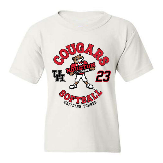 Houston - NCAA Softball : Kaitlynn Torres - Fashion Shersey Youth T-Shirt-0