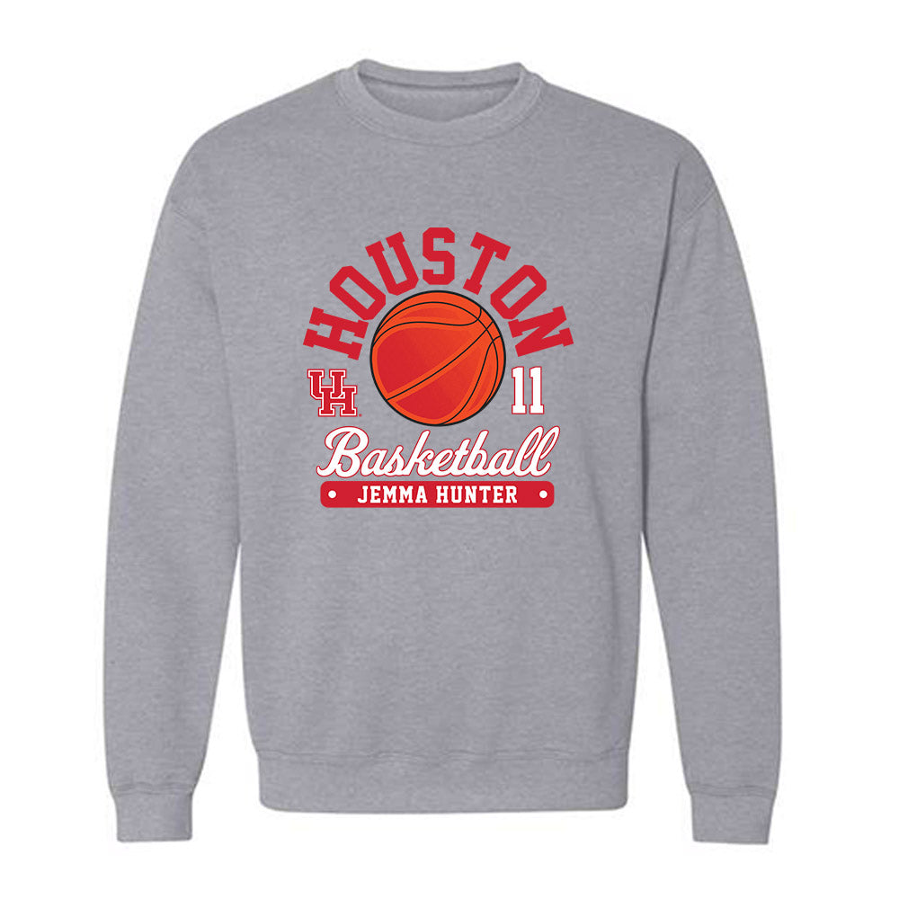 Houston - NCAA Women's Basketball : Jemma Hunter - Fashion Shersey Crewneck Sweatshirt-0