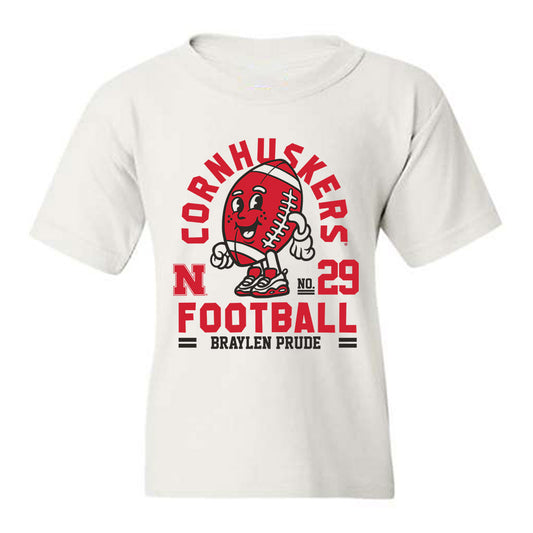 Nebraska - NCAA Football : Braylen Prude - Fashion Shersey Youth T-Shirt-0