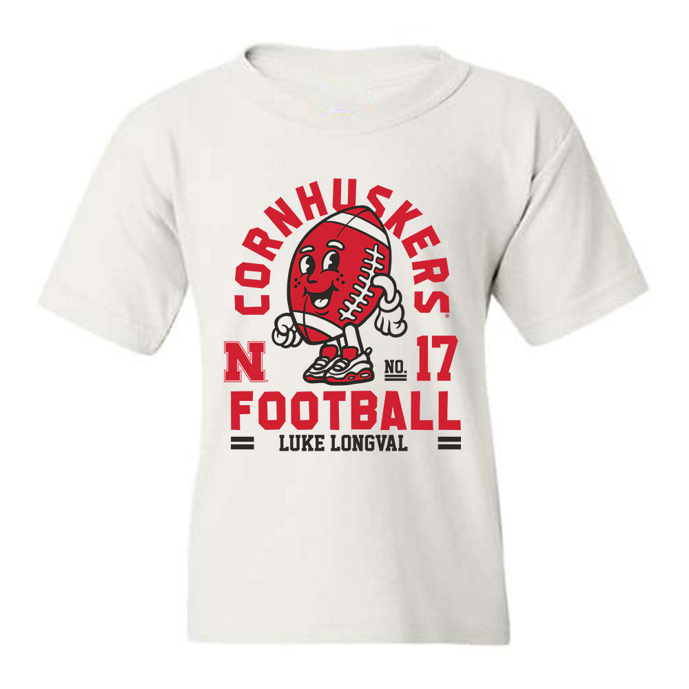 Nebraska - NCAA Football : Luke Longval - Youth T-Shirt