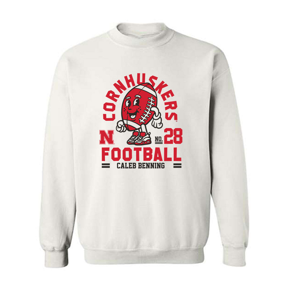 Nebraska - NCAA Football : Caleb Benning - Fashion Shersey Crewneck Sweatshirt-0