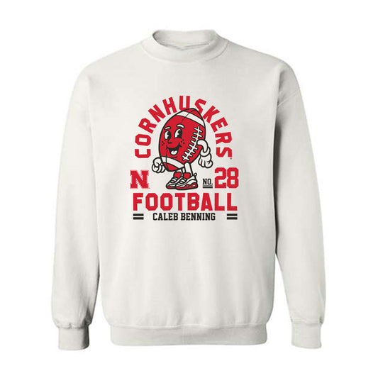 Nebraska - NCAA Football : Caleb Benning - Fashion Shersey Crewneck Sweatshirt-0