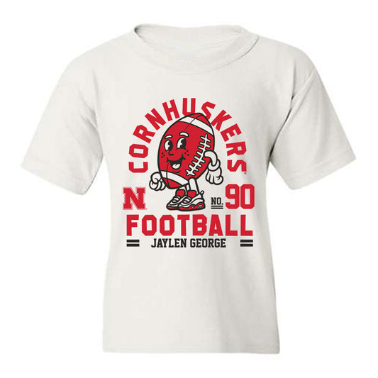 Nebraska - NCAA Football : Jaylen George - Fashion Shersey Youth T-Shirt-0
