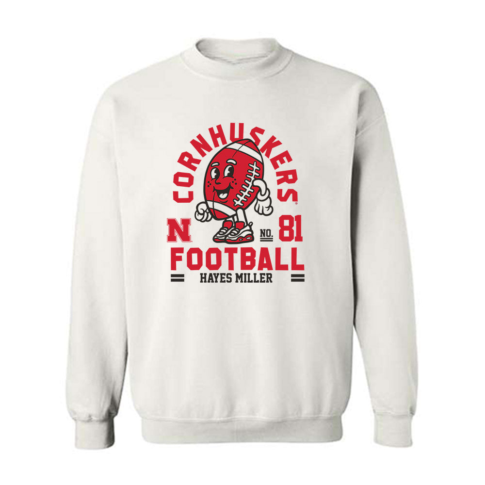 Nebraska - NCAA Football : Hayes Miller - Fashion Shersey Crewneck Sweatshirt