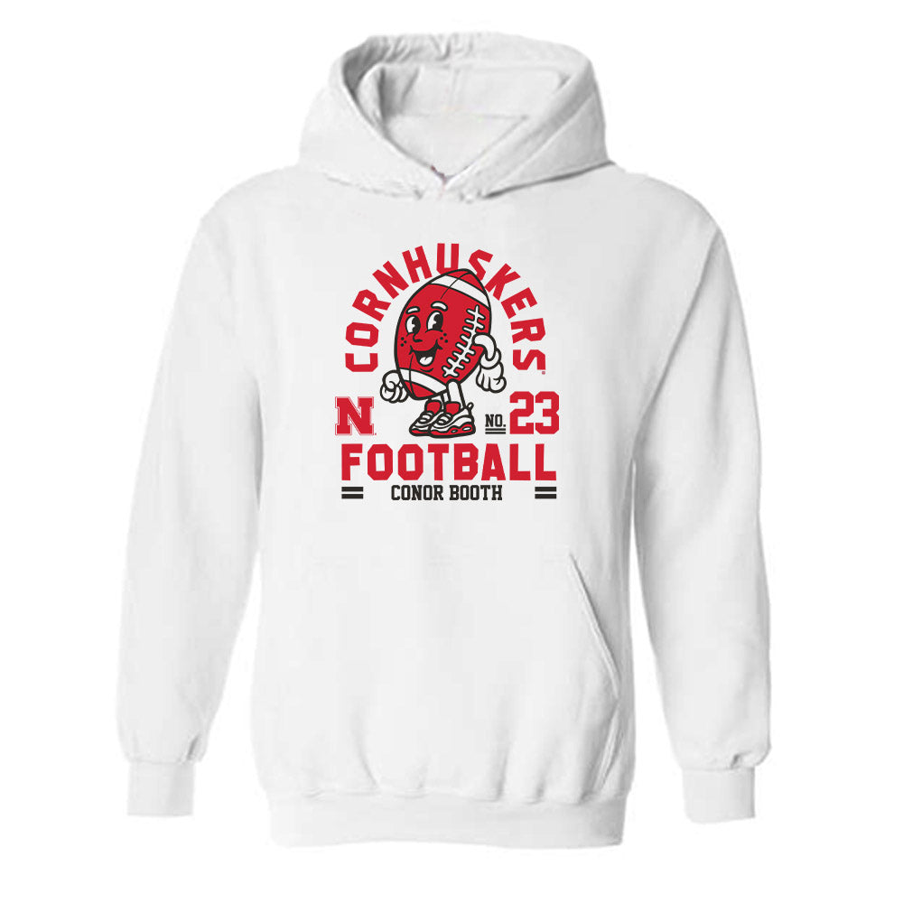 Nebraska - NCAA Football : Conor Booth - Fashion Shersey Hooded Sweatshirt-0