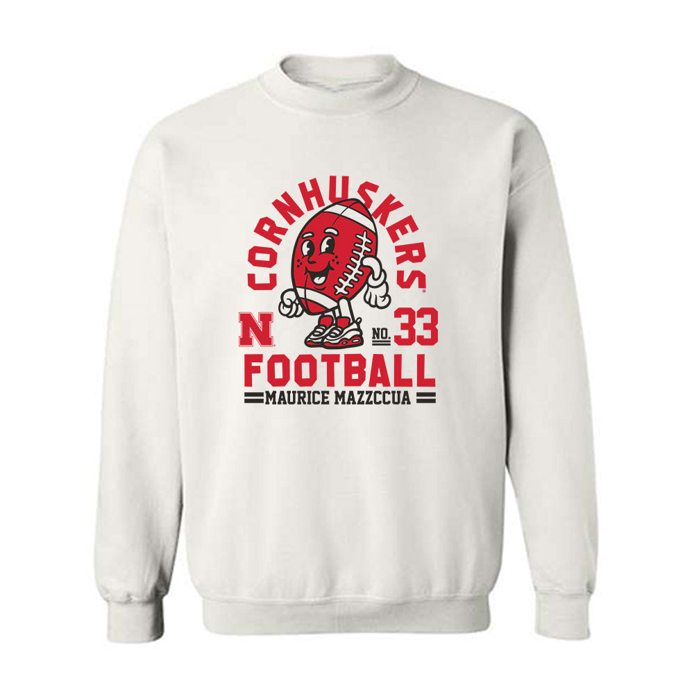 Nebraska - NCAA Football : Maurice Mazzccua - Crewneck Sweatshirt