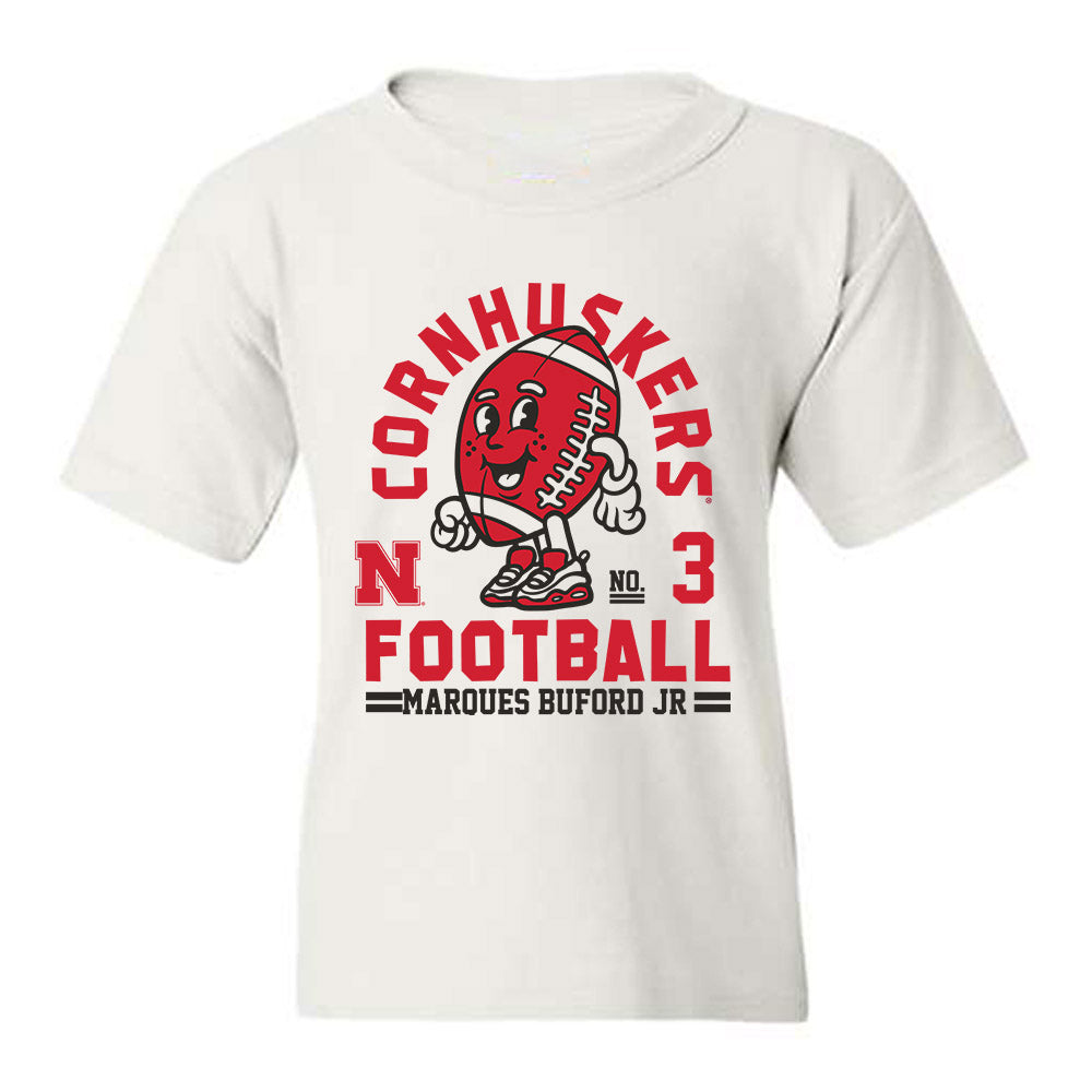 Nebraska - NCAA Football : Marques Buford Jr - Fashion Shersey Youth T-Shirt-0