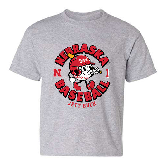 Nebraska - NCAA Baseball : Jett Buck - Fashion Shersey Youth T-Shirt-0
