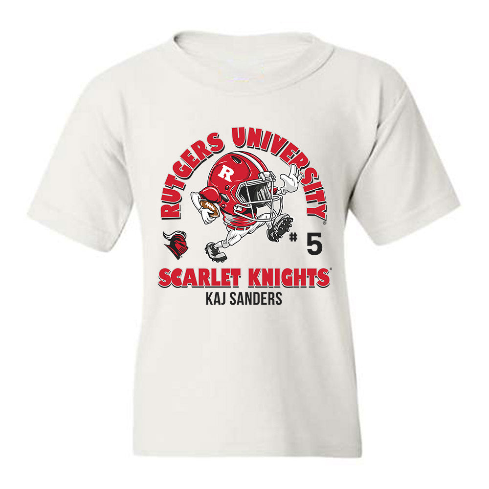 Rutgers - NCAA Football : Kaj Sanders - Youth T-Shirt