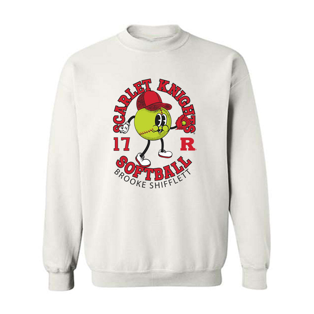 Rutgers - NCAA Softball : Brooke Shifflett - Fashion Shersey Crewneck Sweatshirt-0