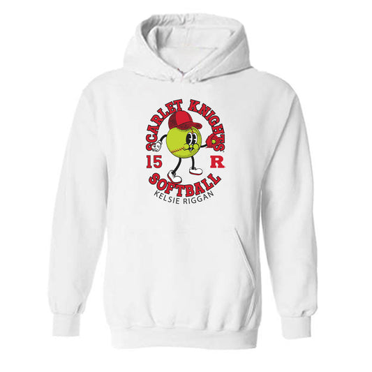 Rutgers - NCAA Softball : Kelsie Riggan - Fashion Shersey Hooded Sweatshirt-0