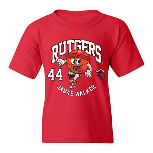 Rutgers - NCAA Women's Basketball : Janae Walker - Fashion Shersey Youth T-Shirt