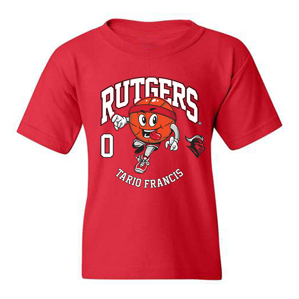Rutgers - NCAA Men's Basketball : Tariq Francis - Fashion Shersey Youth T-Shirt-0