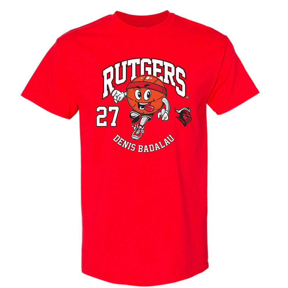 Rutgers - NCAA Men's Basketball : Denis Badalau - Fashion Shersey T-Shirt-0