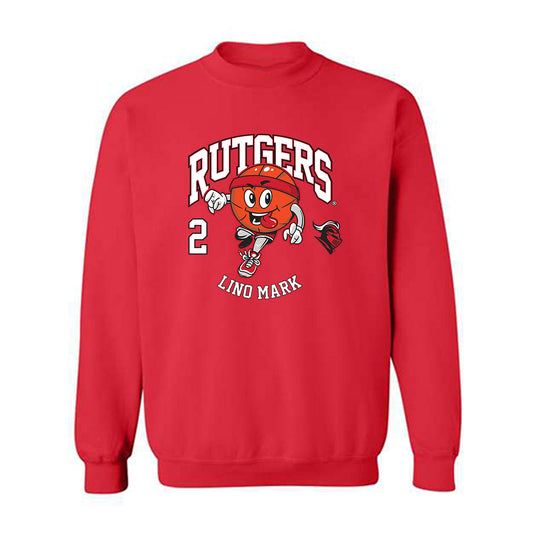 Rutgers - NCAA Men's Basketball : Lino Mark - Fashion Shersey Crewneck Sweatshirt-0