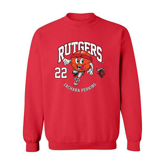 Rutgers - NCAA Women's Basketball : Zachara Perkins - Fashion Shersey Crewneck Sweatshirt