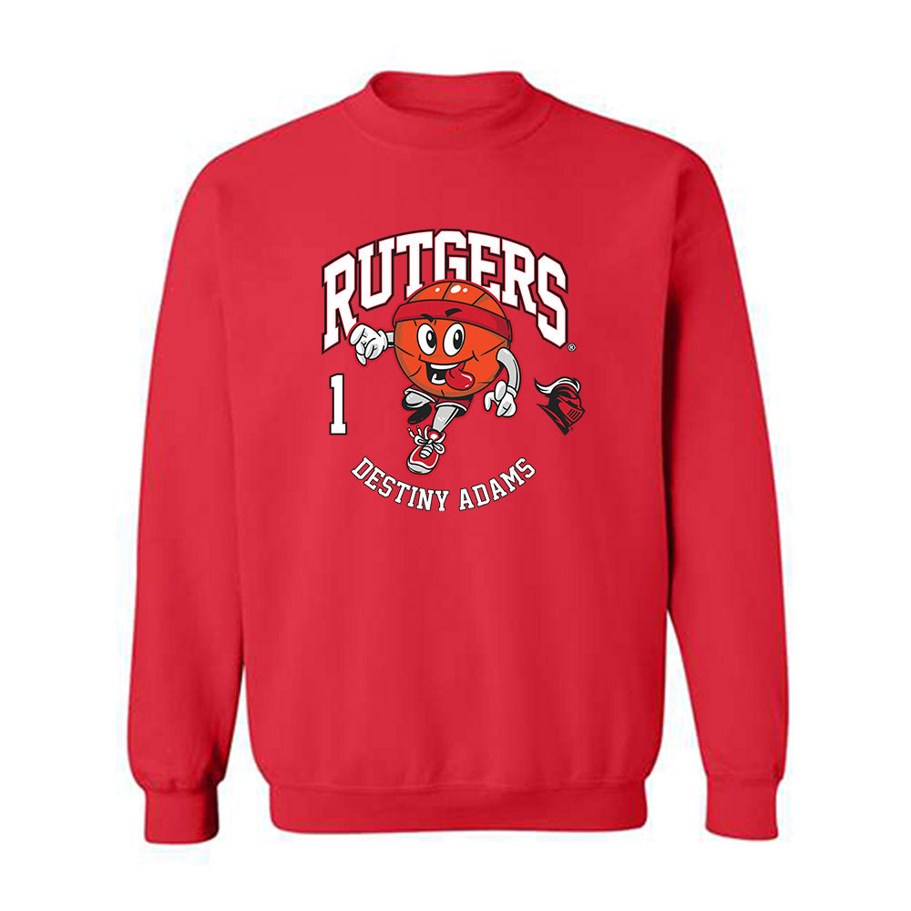 Rutgers - NCAA Women's Basketball : Destiny Adams - Fashion Shersey Crewneck Sweatshirt-0