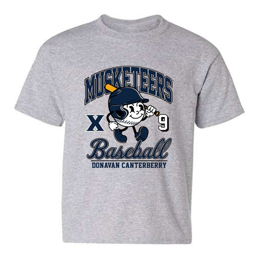Xavier - NCAA Baseball : Donavan Canterberry - Fashion Shersey Youth T-Shirt-0