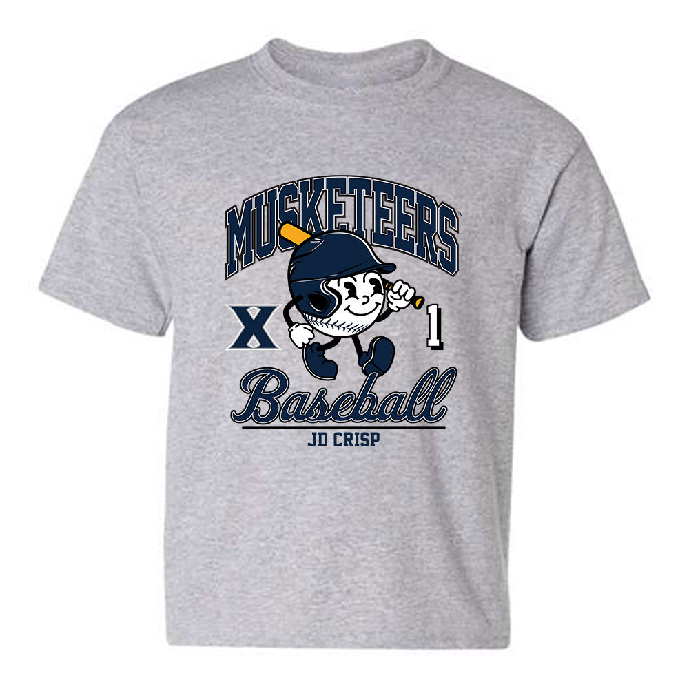 Xavier - NCAA Baseball : JD Crisp - Fashion Shersey Youth T-Shirt-0