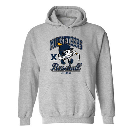 Xavier - NCAA Baseball : JD Crisp - Fashion Shersey Hooded Sweatshirt-0