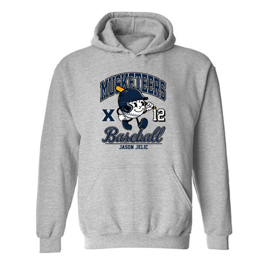 Xavier - NCAA Baseball : Jason Jelic - Fashion Shersey Hooded Sweatshirt