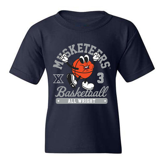 Xavier - NCAA Men's Basketball : All Wright - Fashion Shersey Youth T-Shirt-0