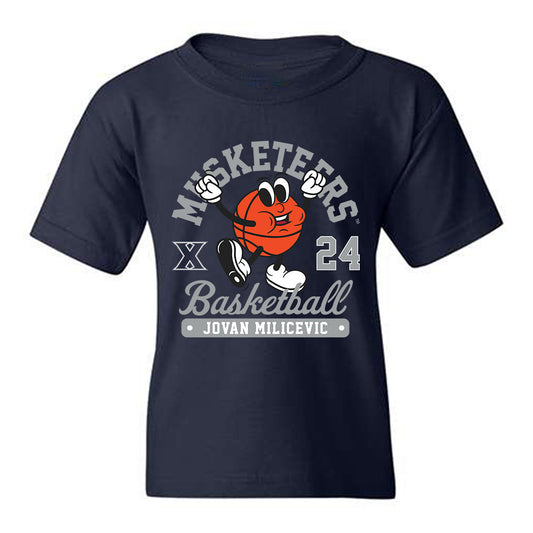 Xavier - NCAA Men's Basketball : Jovan Milicevic - Fashion Shersey Youth T-Shirt-0