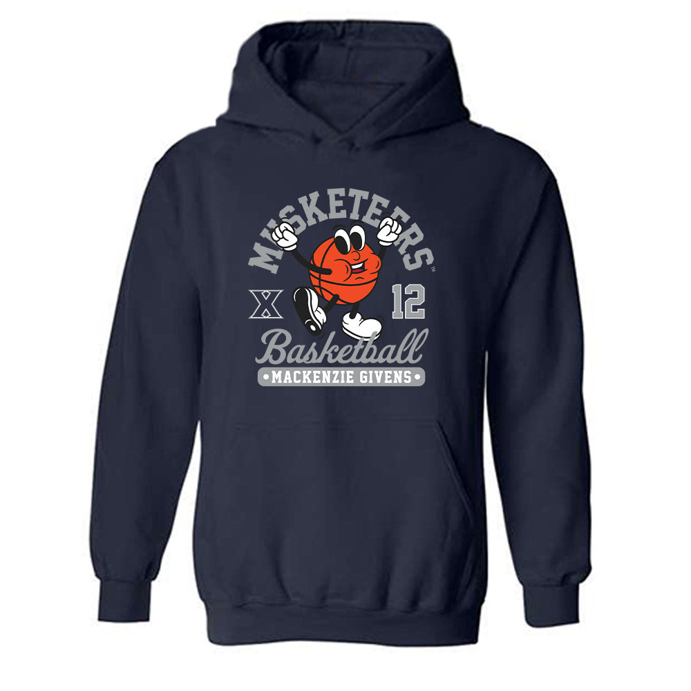 Xavier - NCAA Women's Basketball : MacKenzie Givens - Fashion Shersey Hooded Sweatshirt