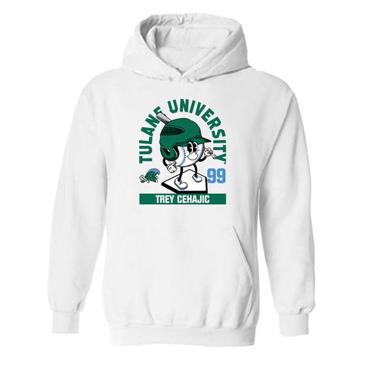 Tulane - NCAA Baseball : Trey Cehajic - Fashion Shersey Hooded Sweatshirt