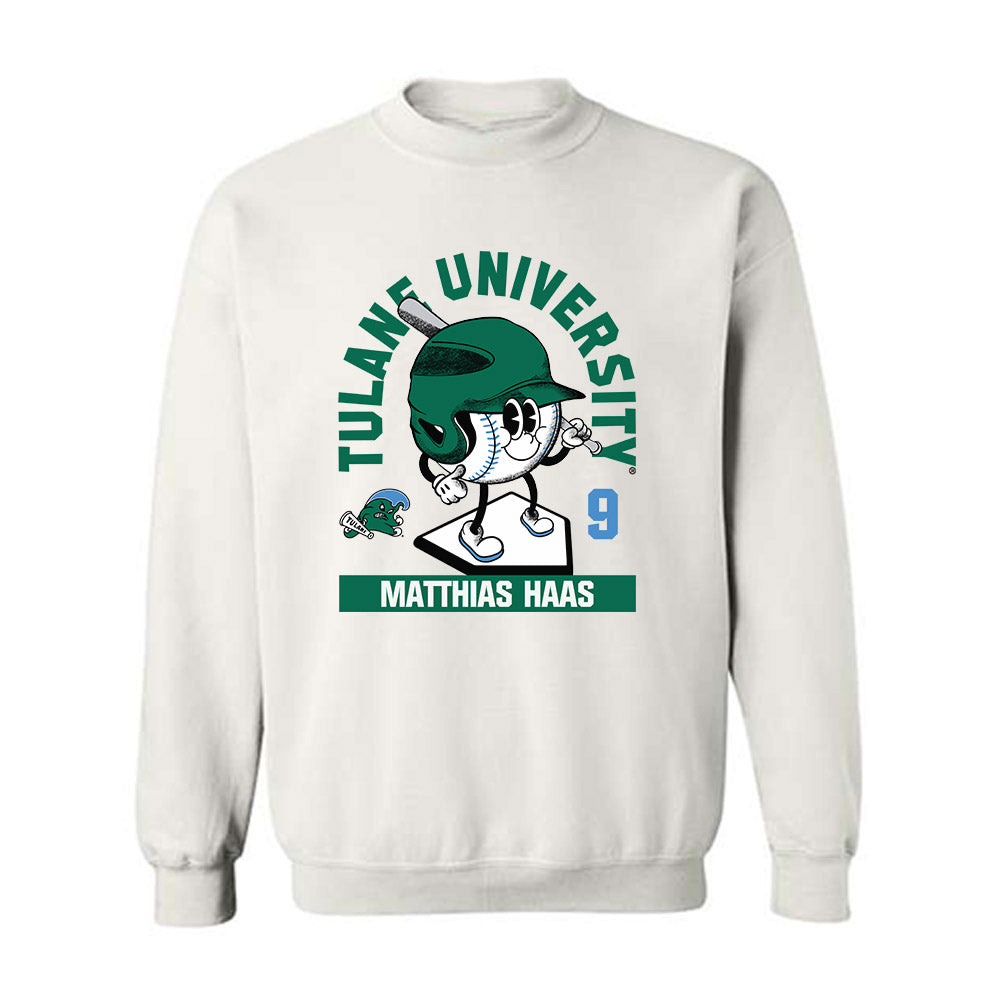 Tulane - NCAA Baseball : Matthias Haas - Fashion Shersey Crewneck Sweatshirt