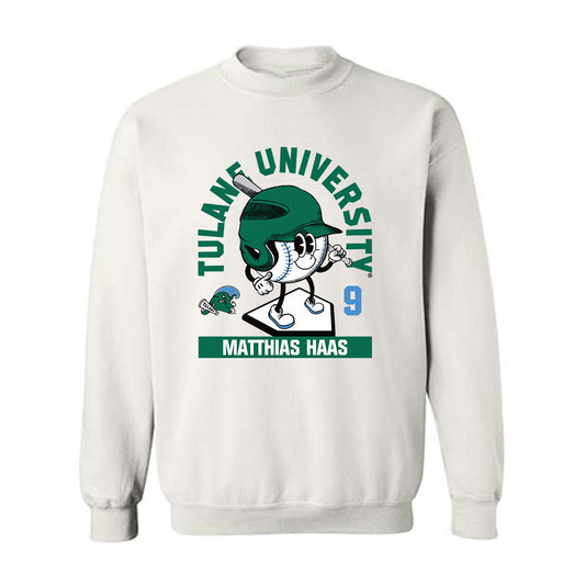 Tulane - NCAA Baseball : Matthias Haas - Fashion Shersey Crewneck Sweatshirt