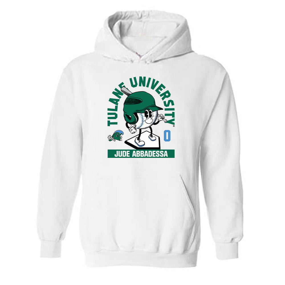 Tulane - NCAA Baseball : Jude Abbadessa - Fashion Shersey Hooded Sweatshirt-0