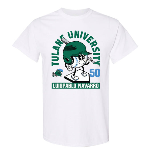 Tulane - NCAA Baseball : LuisPablo Navarro - Fashion Shersey T-Shirt-0