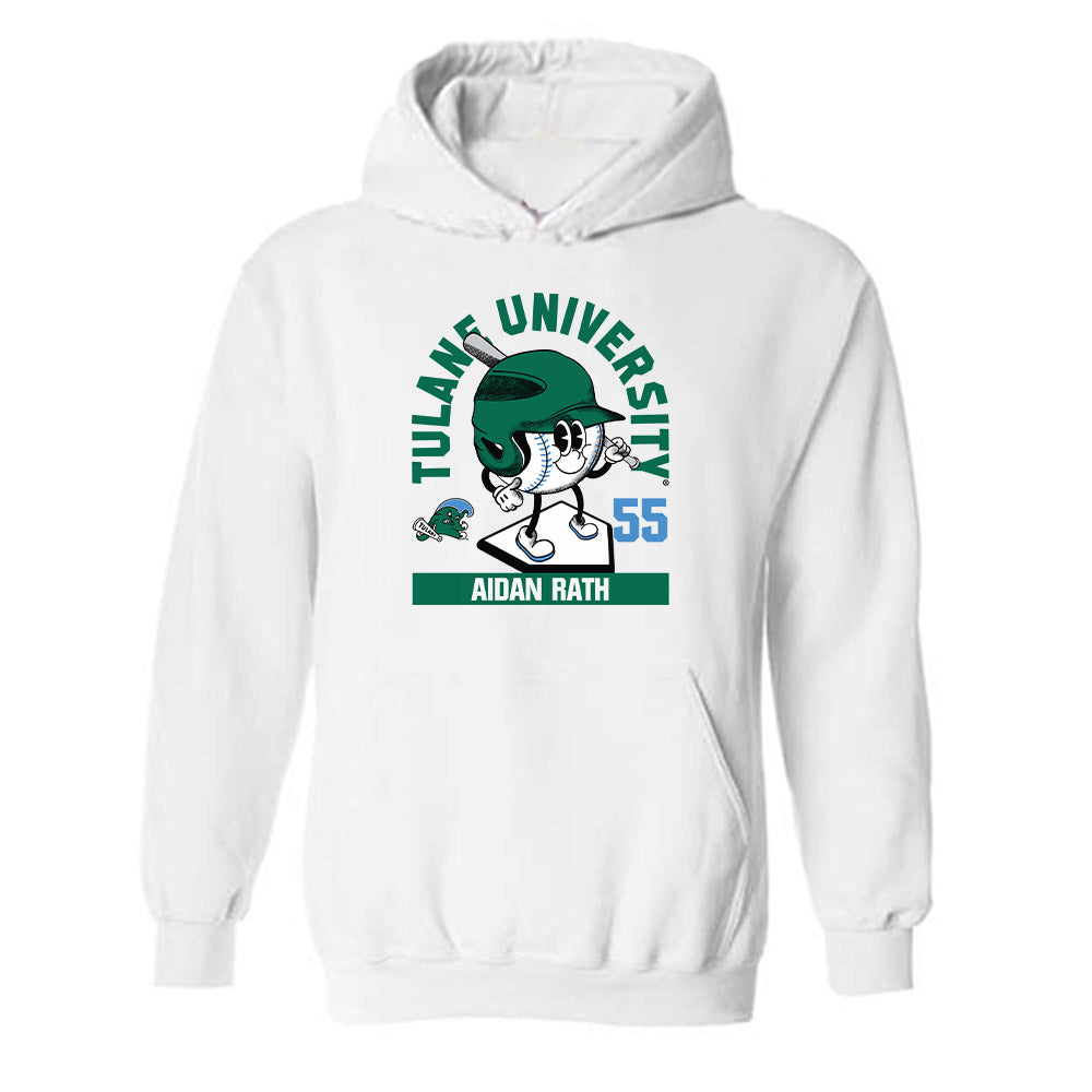 Tulane - NCAA Baseball : Aidan Rath - Fashion Shersey Hooded Sweatshirt-0