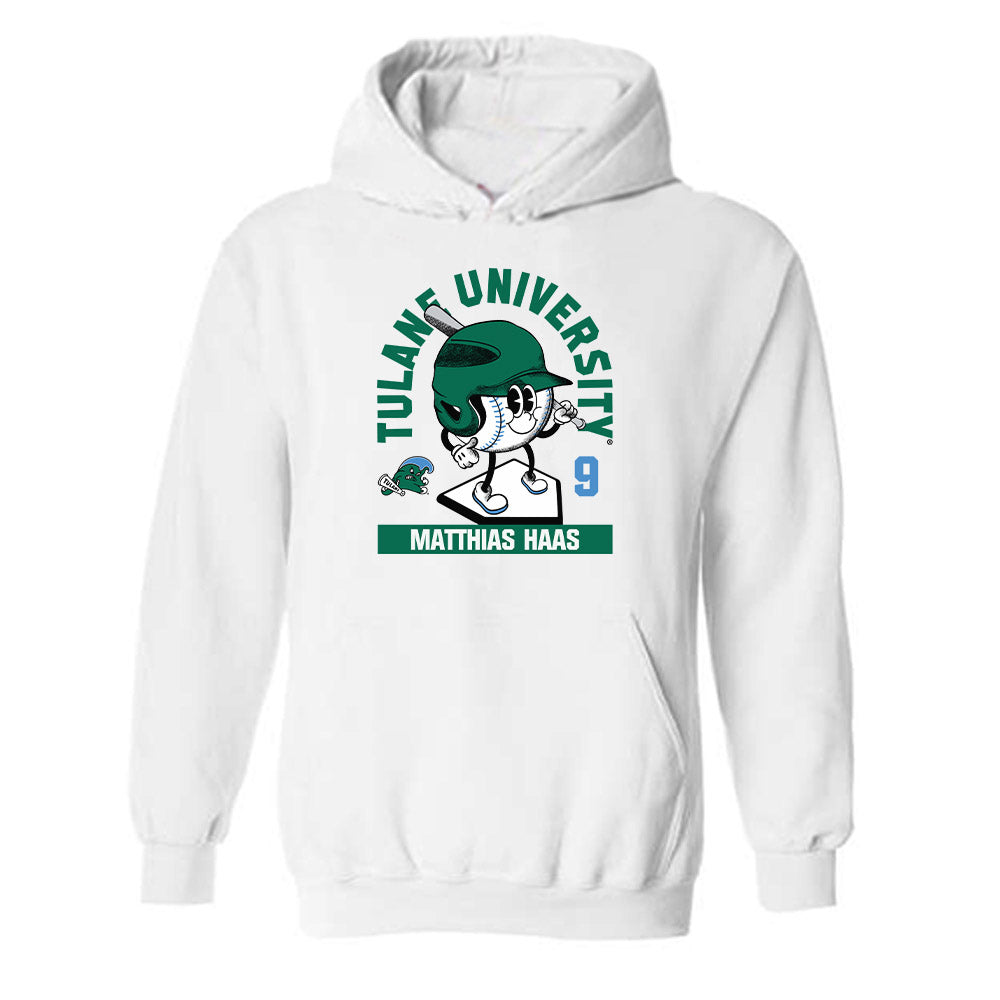 Tulane - NCAA Baseball : Matthias Haas - Fashion Shersey Hooded Sweatshirt