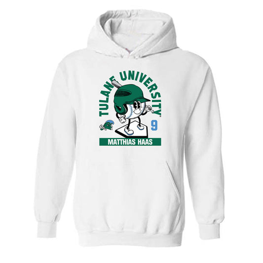 Tulane - NCAA Baseball : Matthias Haas - Fashion Shersey Hooded Sweatshirt