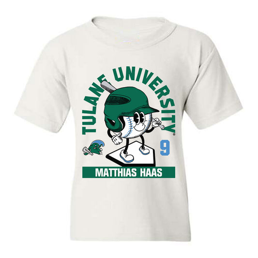 Tulane - NCAA Baseball : Matthias Haas - Fashion Shersey Youth T-Shirt