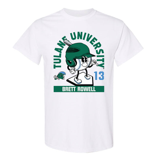 Tulane - NCAA Baseball : Brett Rowell - Fashion Shersey T-Shirt-0