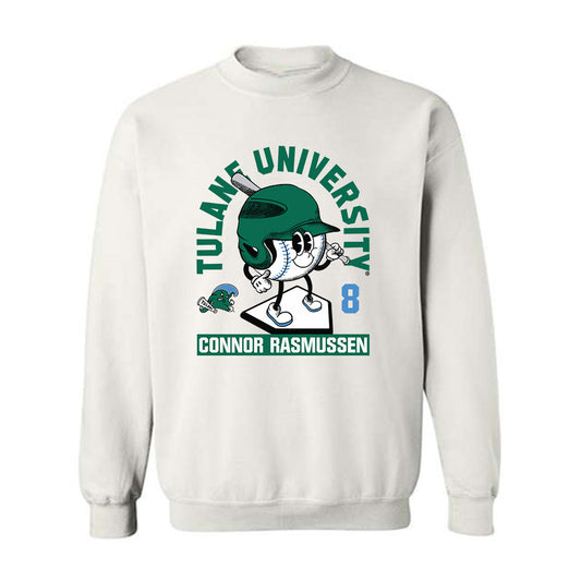 Tulane - NCAA Baseball : Connor Rasmussen - Fashion Shersey Crewneck Sweatshirt