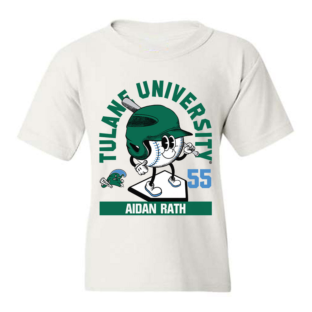 Tulane - NCAA Baseball : Aidan Rath - Fashion Shersey Youth T-Shirt-0