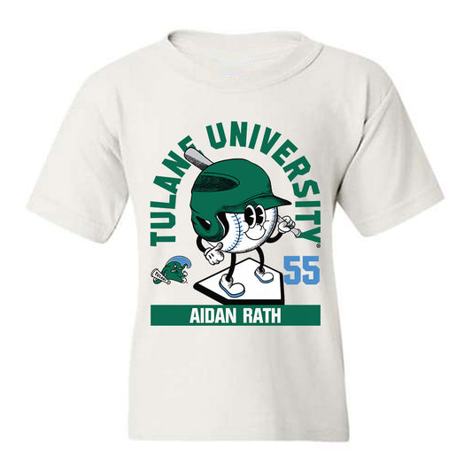 Tulane - NCAA Baseball : Aidan Rath - Fashion Shersey Youth T-Shirt-0