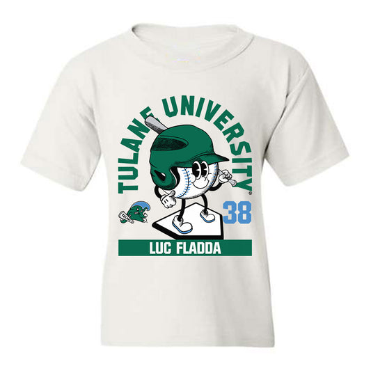 Tulane - NCAA Baseball : Luc fladda - Fashion Shersey Youth T-Shirt