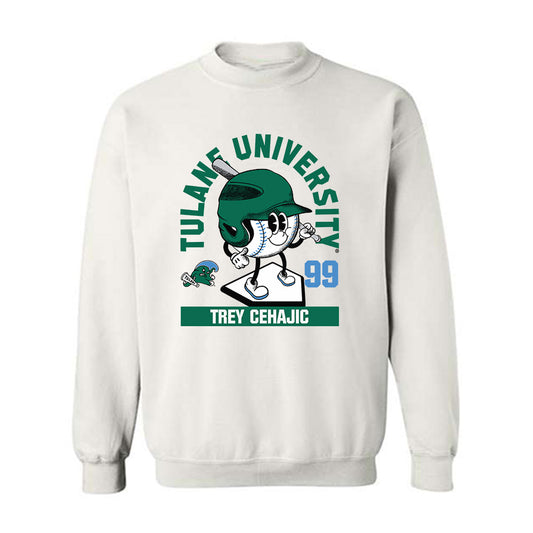 Tulane - NCAA Baseball : Trey Cehajic - Fashion Shersey Crewneck Sweatshirt