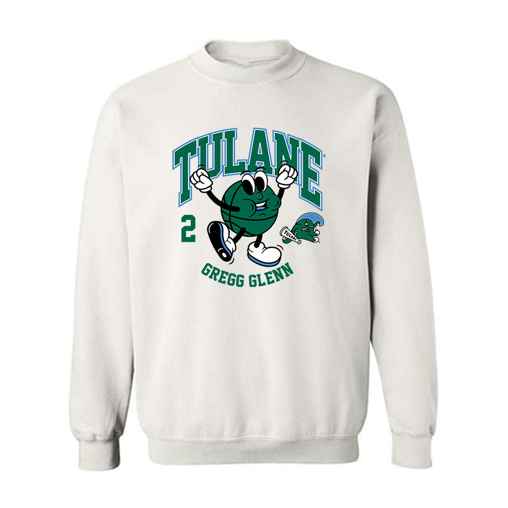 Tulane - NCAA Men's Basketball : Gregg Glenn - Fashion Shersey Crewneck Sweatshirt-0